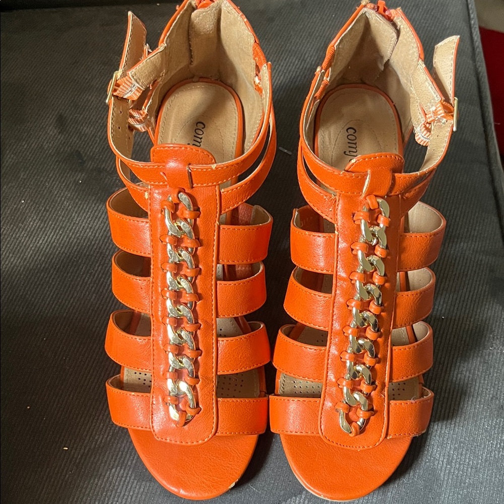 High Heels with Gold Chain Detail